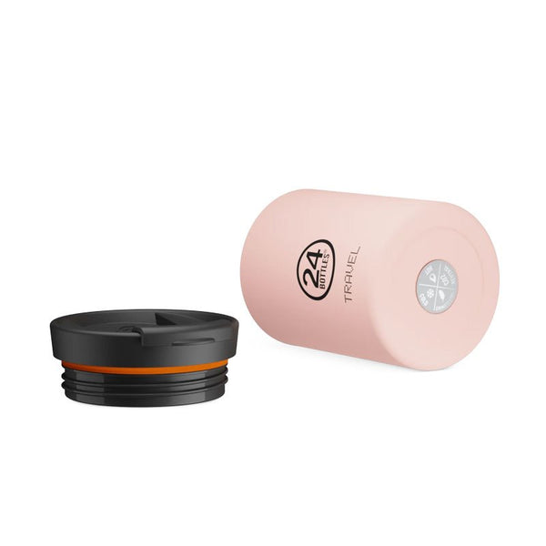 Mug isotherme Travel Tumbler en inox 'Dusty pink' | 24 BOTTLES
