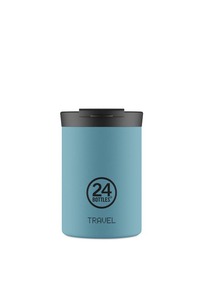 Mug isotherme Travel Tumbler en inox 'Powder blue' | 24 Bottles