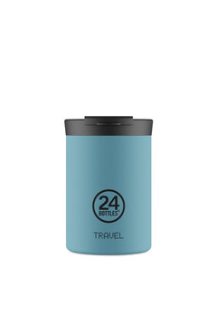 Mug isotherme Travel Tumbler en inox 'Powder blue' | 24 Bottles