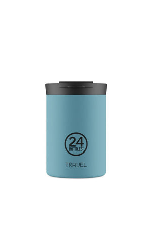 Mug isotherme Travel Tumbler en inox 'Powder blue' | 24 Bottles