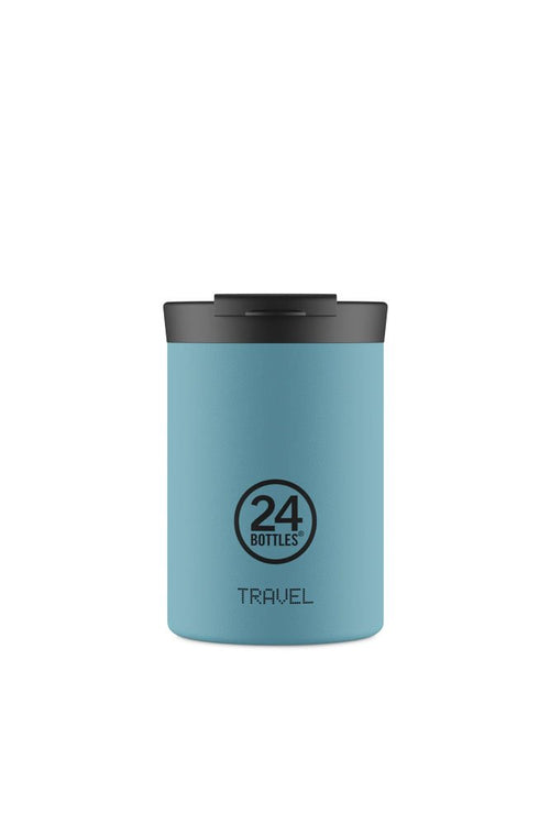 Mug isotherme Travel Tumbler en inox 'Powder blue' | 24 Bottles