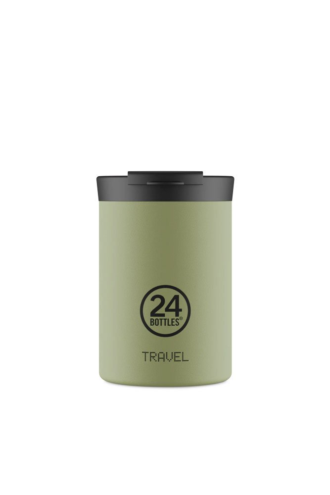 Mug isotherme Travel Tumbler en inox 'Sage green' | 24 Bottles