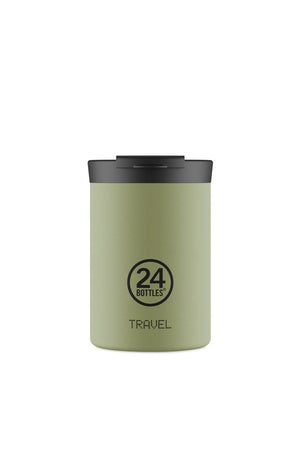 Mug isotherme Travel Tumbler en inox 'Sage green' | 24 Bottles