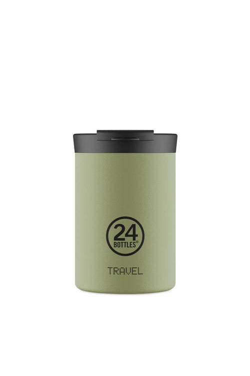 Mug isotherme Travel Tumbler en inox 'Sage green' | 24 Bottles