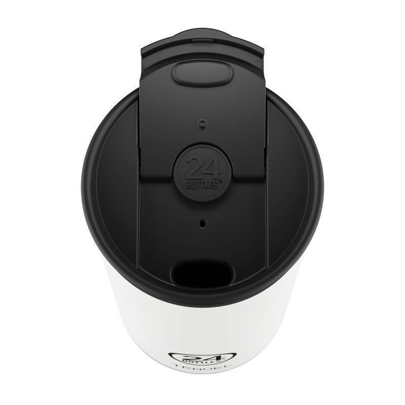 Mug isotherme Travel Tumbler en inox 'Ice white' | 24 Bottles