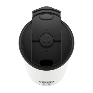 Mug isotherme Travel Tumbler en inox 'Ice white' | 24 Bottles