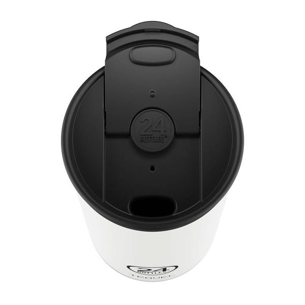 Mug isotherme Travel Tumbler en inox 'Ice white' | 24 Bottles