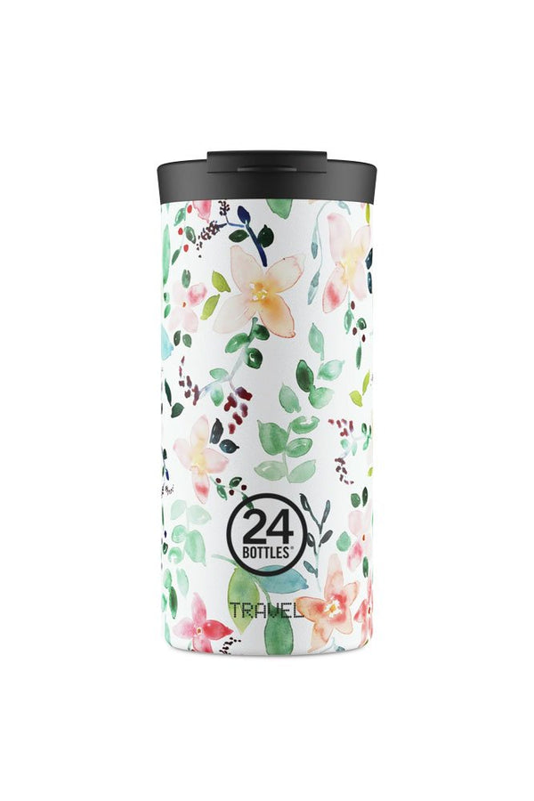 Mug isotherme Travel Tumbler en inox 'Little buds' | 24 Bottles