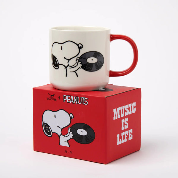 Mug Snoopy 'Music is life' Vinyl | PEANUTS X MAGPIE