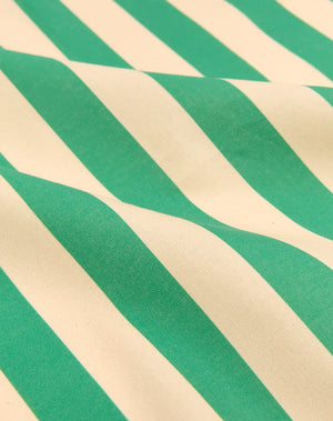 Nappe rectangulaire 150x250cm 'Green stripes' | NOBODINOZ