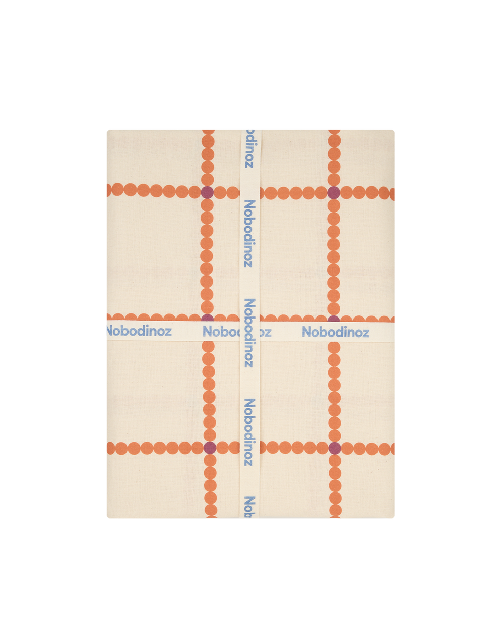 Nappe rectangulaire 150x250cm 'Large red grid' | NOBODINOZ