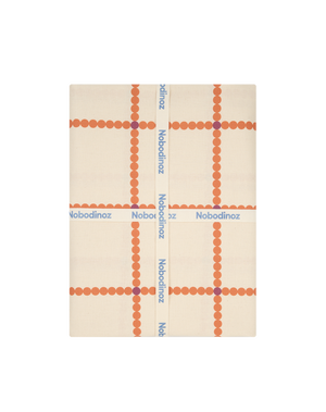 Nappe rectangulaire 150x250cm 'Large red grid' | NOBODINOZ