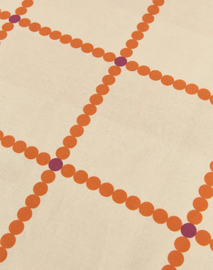 Nappe rectangulaire 150x250cm 'Large red grid' | NOBODINOZ