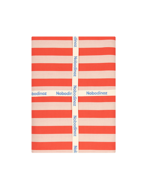 Nappe rectangulaire 150x250cm 'Red stripes' | NOBODINOZ