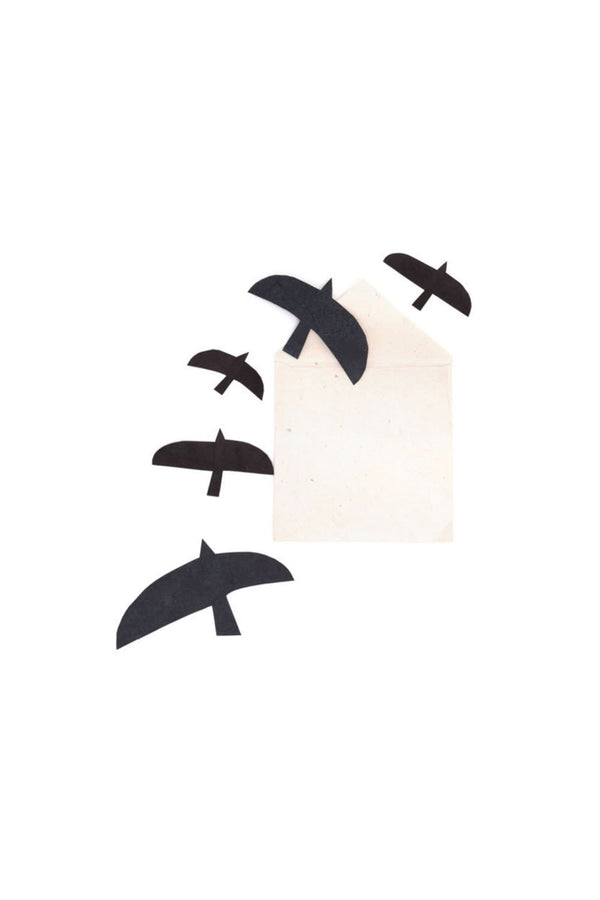 Oiseaux de mer papier noir | MUSKHANE
