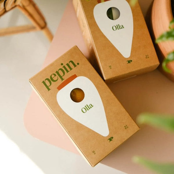 Olla Rayé Vert et Lilas | PEPIN