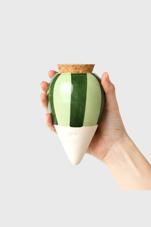 Olla Rayé vert et vert | PEPIN