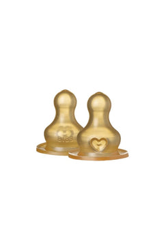 Pack de 2 tétines pour biberon en latex | BIBS