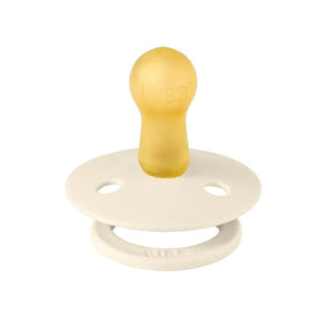 Pack de 2 Tétines rondes en latex 'Colour' Ivory / Blush | BIBS