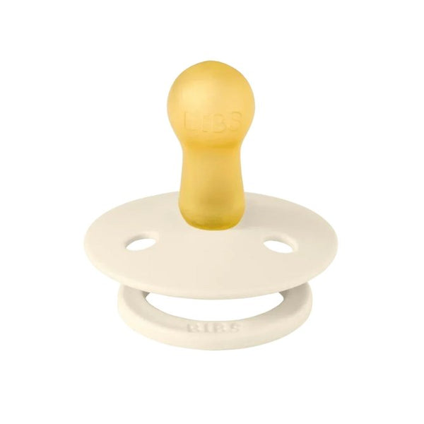 Pack de 2 Tétines rondes en latex 'Colour' Ivory / Blush | BIBS