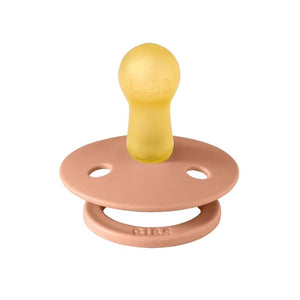 Pack de 2 Tétines rondes en latex 'Colour' Vanilla / Peach | BIBS
