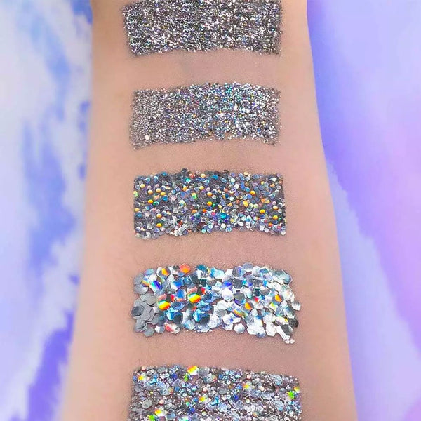 Paillettes 'Holo' Argentées Fines | SI SI LA PAILLETTE