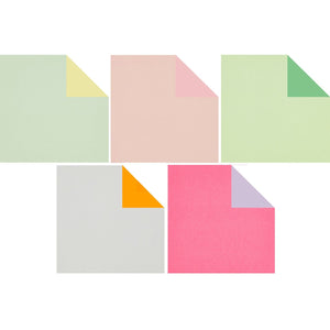 Papier origami 'Duo Color Pastel' 100 feuilles 15x15cm | RICO DESIGN