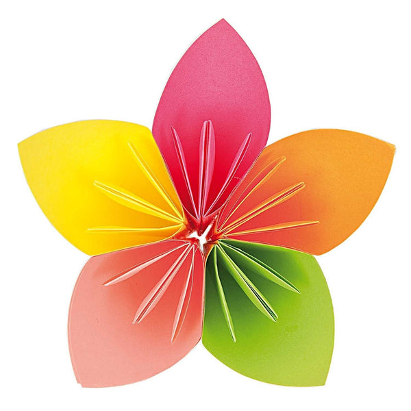 Papier origami 'Néon' 50 feuilles 15x15cm | RICO DESIGN