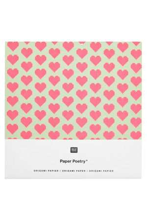 Papier origami 'Pixels' 50 feuilles 15x15cm | RICO DESIGN