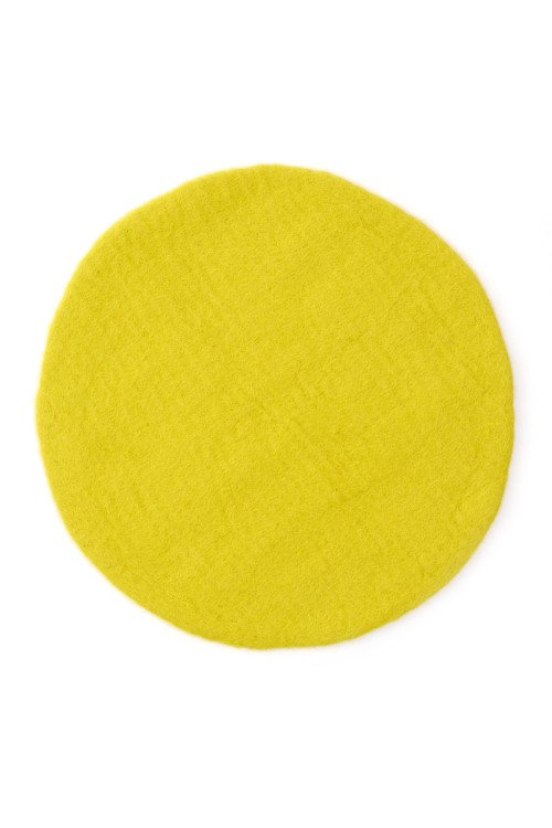 Pastille ronde en laine feutrée L | MUSKHANE