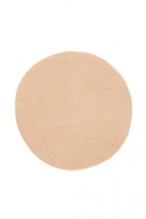 Pastille ronde en laine feutrée L | MUSKHANE