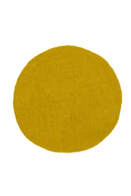 Pastille ronde en laine feutrée L | MUSKHANE
