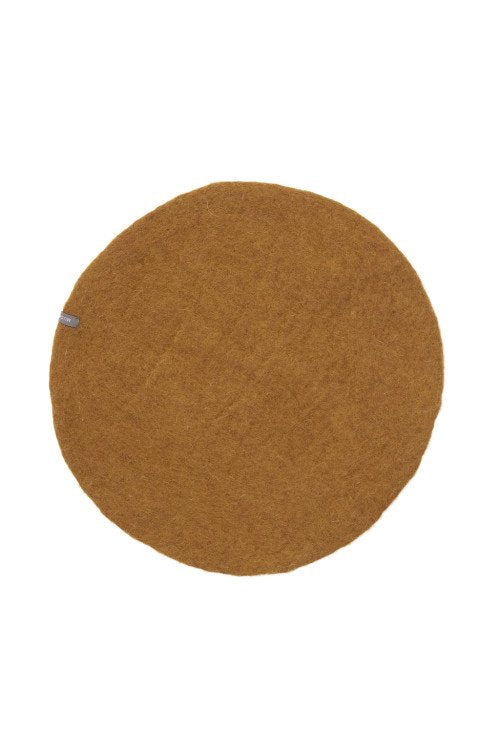 Pastille ronde en laine feutrée L | MUSKHANE