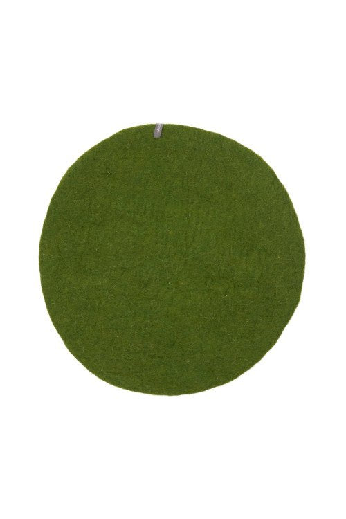 Pastille ronde en laine feutrée L | MUSKHANE