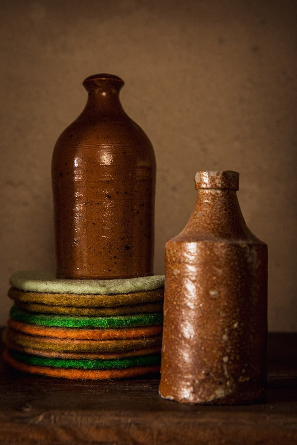 Pastille ronde en laine feutrée XS | MUSKHANE
