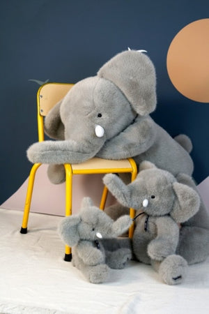Peluche Éléphant 'Sowen' Gris | MAÏLOU TRADITION