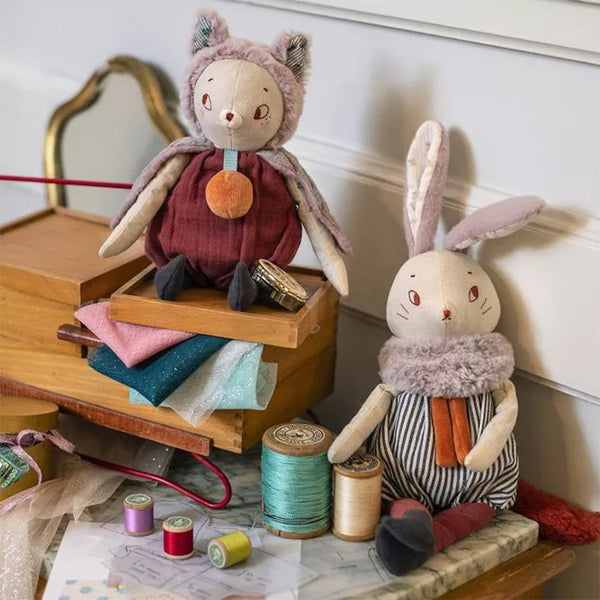 Peluche 'Grand Lapin Plume' Après la pluie | MOULIN ROTY
