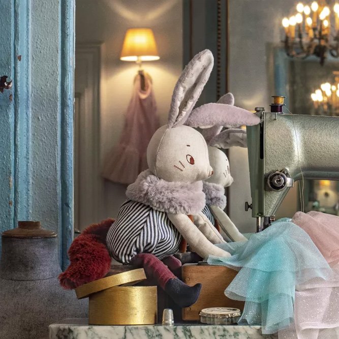 Peluche 'Grand Lapin Plume' Après la pluie | MOULIN ROTY