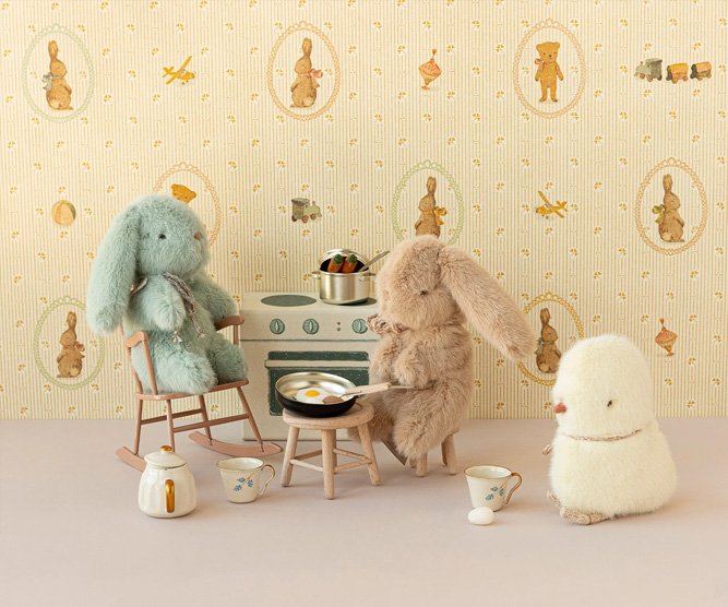 Peluche Mini Lapin Bunny Crème Pêche | MAILEG