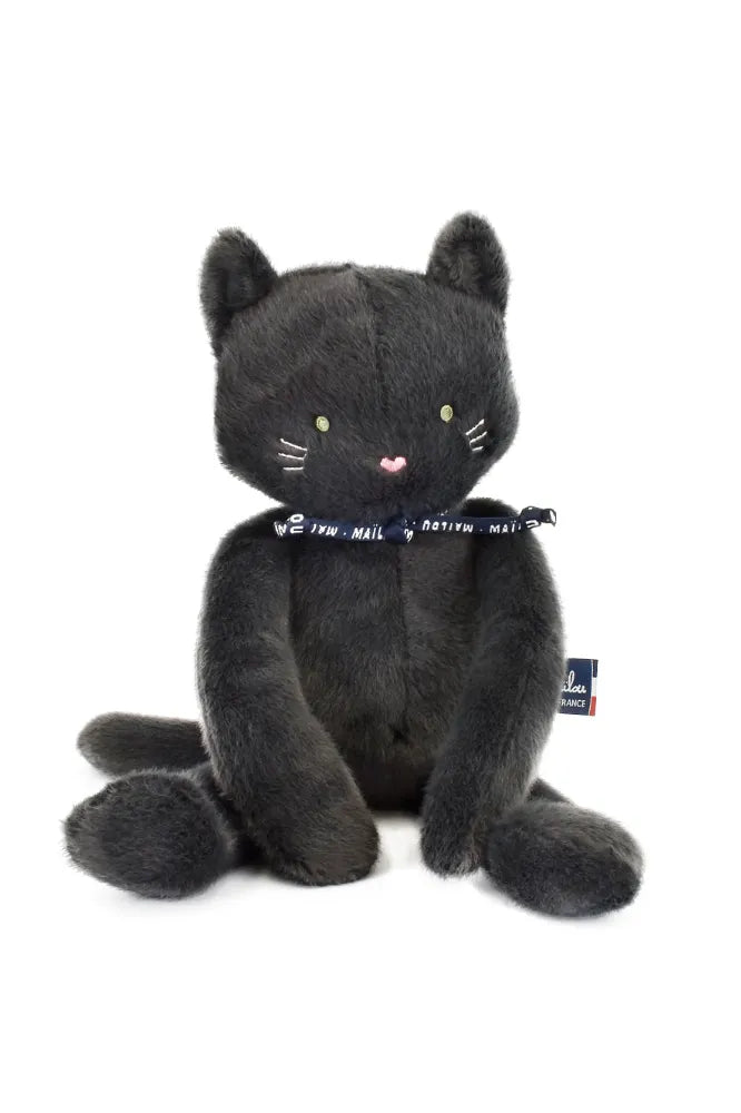Peluche Chat 'Méloé' Anthracite | MAÏLOU TRADITION