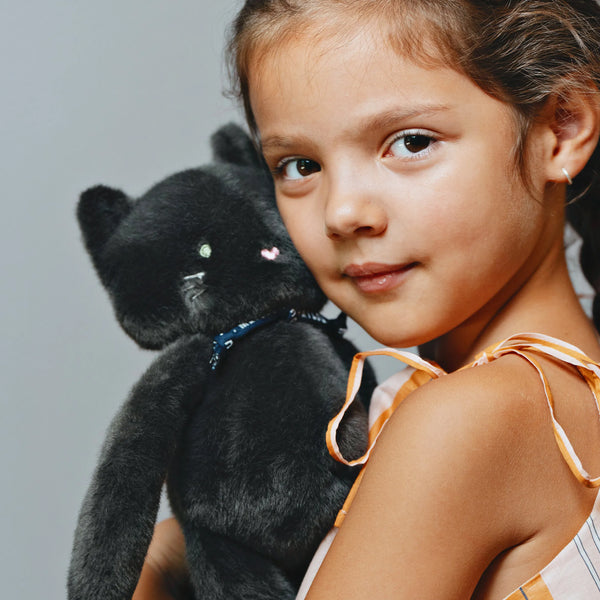 Peluche Chat 'Méloé' Anthracite | MAÏLOU TRADITION