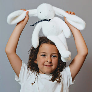 Peluche Lapin 'Méloé' Blanc | MAÏLOU TRADITION