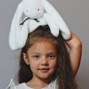 Peluche Lapin 'Méloé' Blanc | MAÏLOU TRADITION