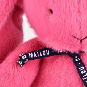Peluche Lapin 'Méloé' Bubble gum | MAÏLOU TRADITION