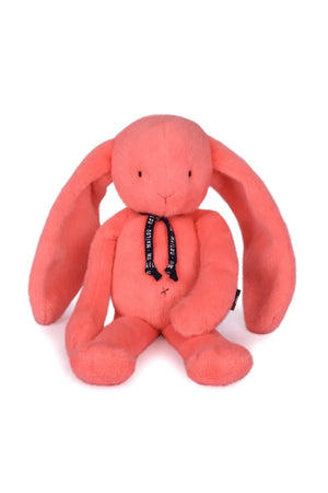 Peluche Lapin 'Méloé' Corail acidulé | MAÏLOU TRADITION