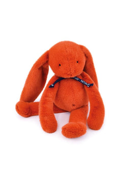 Peluche Lapin 'Méloé' Orange Potiron | MAÏLOU TRADITION