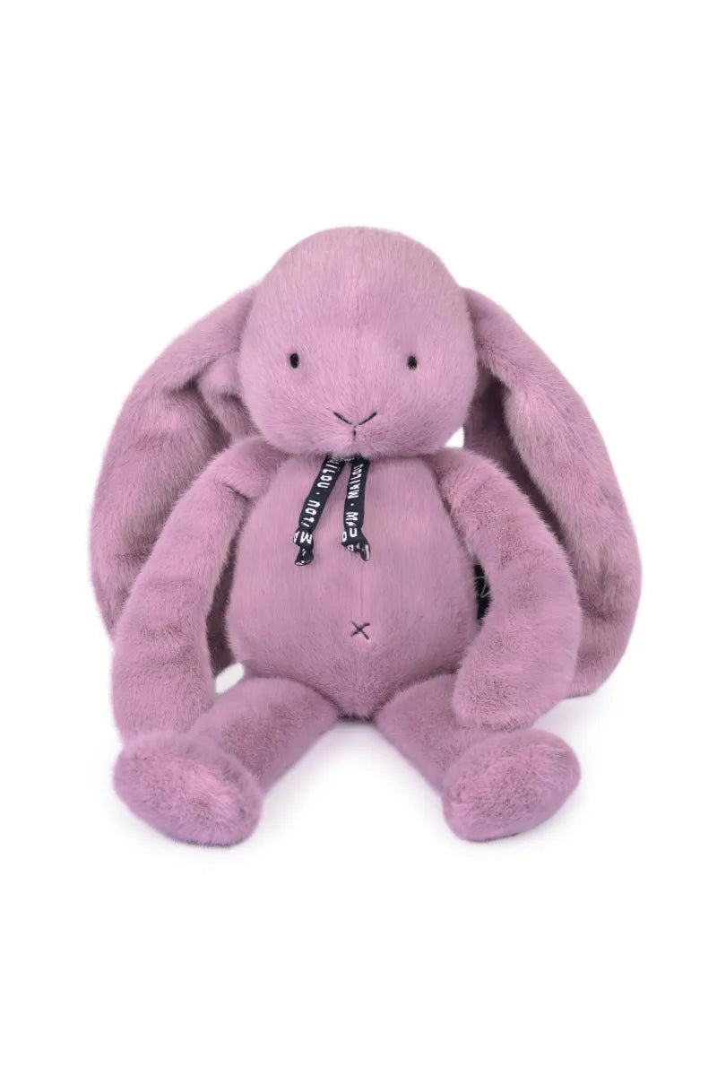 Peluche Lapin 'Méloé' Parme guimauve | MAÏLOU TRADITION