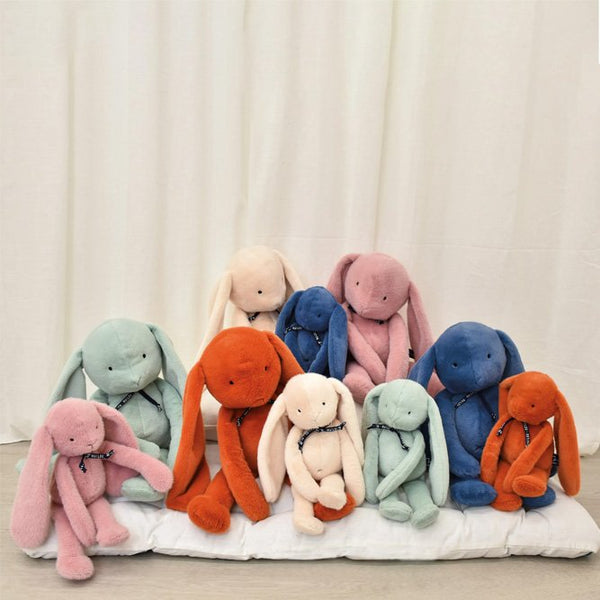 Peluche Lapin 'Méloé' Orange Potiron | MAÏLOU TRADITION