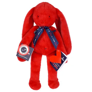 Peluche Lapin 'Méloé' Rouge | MAÏLOU TRADITION