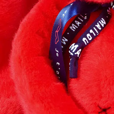 Peluche Lapin 'Méloé' Rouge | MAÏLOU TRADITION